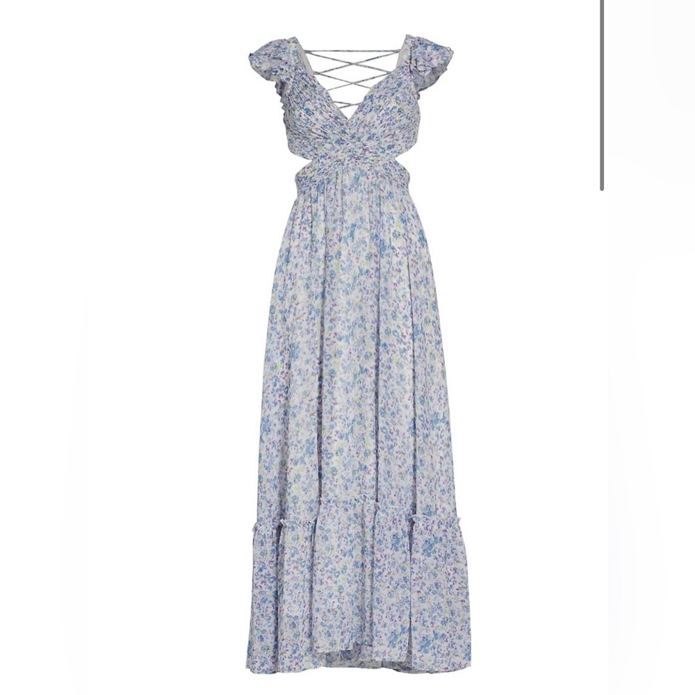 NWT ASTR The Label Primrose Floral Maxi Dress